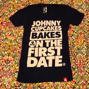 Johnny Cupcakes Bakes On The First Date T Shirt